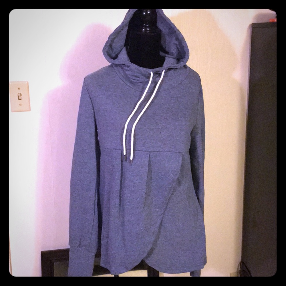 Ladies Med slate Blue hoody
